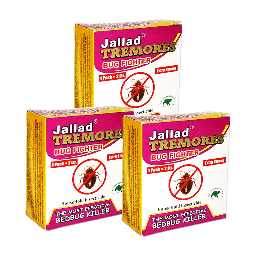 Jallad Jallad TREMORES BUG FIGHTER Bed Bug Killer - Pest Control 30 gms (Pack of Three)(3 x 10 g) - Flipkart Deal
