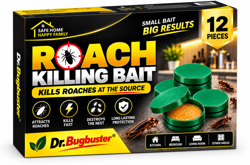 ZETRIC Cockroach Control Bait Stations for Cockroach Fast Acting Killer Baits Pest(12 x 2 g)