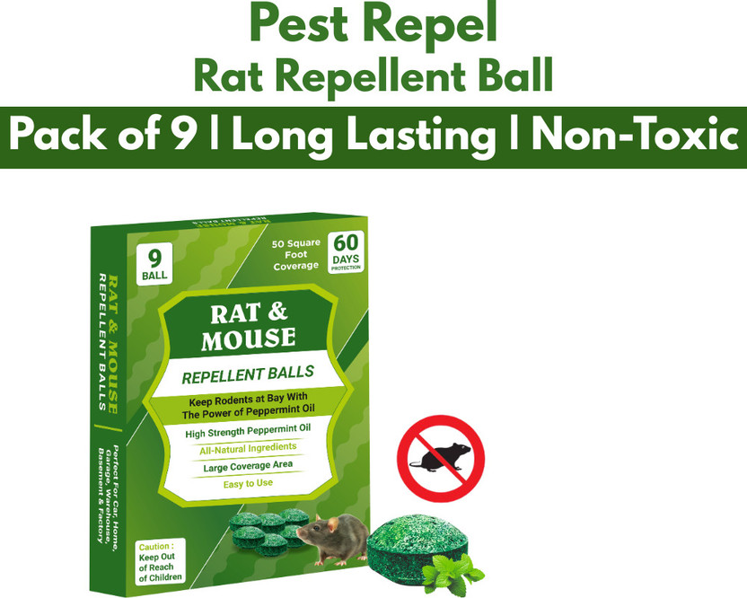 PestRepel Rat Repellent Control Tablets Rodent Pills For Home Garage Garden Mice(9 Units)