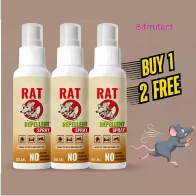 BIFRRUTANT Rat Repellent Spray Rodent Control Solution(3 x 16.67 ml)