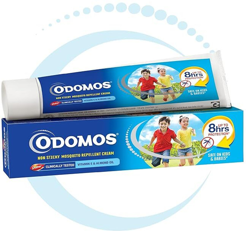 Dabur Non-Sticky Mosquito Repellent Cream 50g With Vitamin E & Almond(50 g)