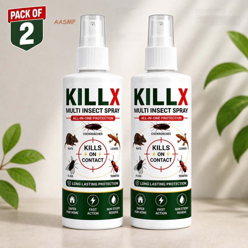 AASMP AASMP New Kill X Multi Insect Spray & for Multi - All in One Protection V5(2 x 50 ml) - Flipkart Deal
