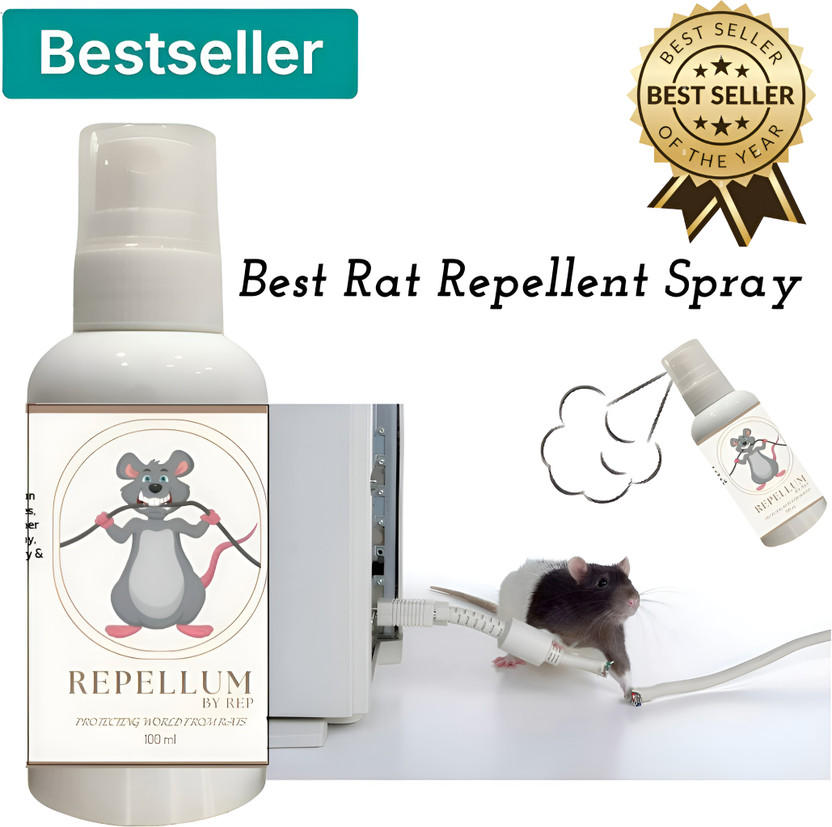 Rep REPELLUM X2 Rat and Insect Repellent Spray for Cars , Houses and Machinery(100 ml)