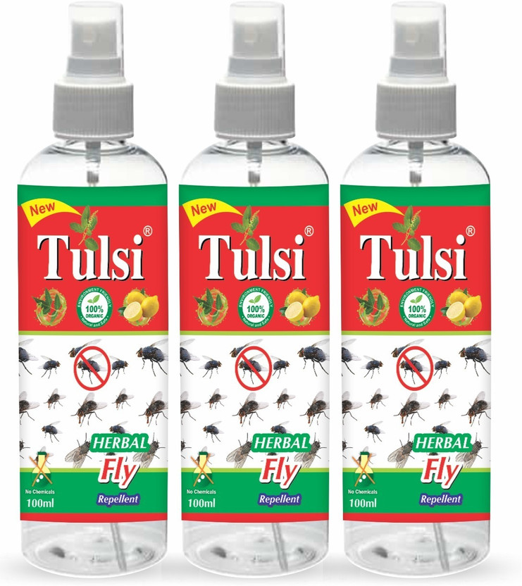 Tulsi Natural Lemon Fly Spray(3 x 100 ml)