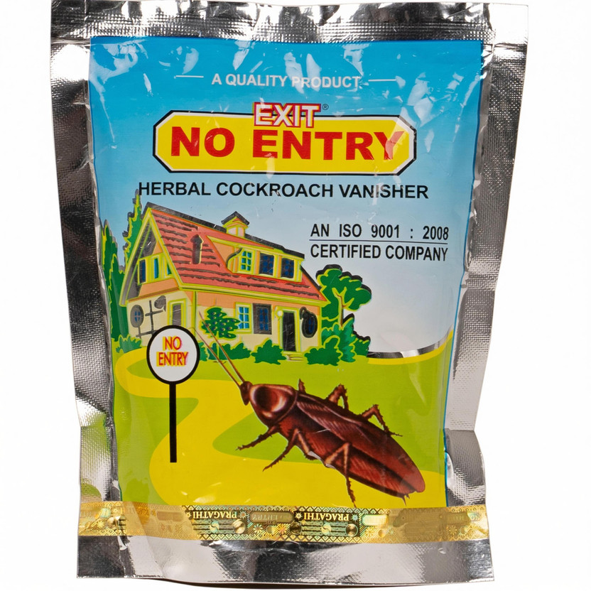 Exit No Entry Herbal Cockroach Vanisher Insect Repellent | Eco-Friendly | Pet Safe | Odourless(250 g)