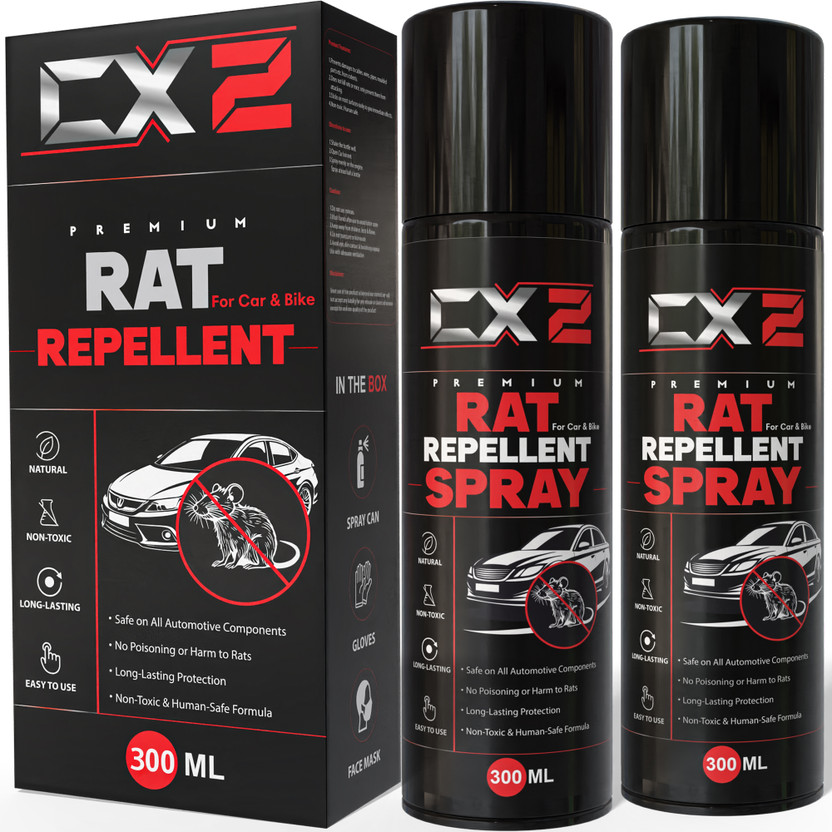 CX2 No Entry Rat Repellent Spray for Cars Highly Effective(2 x 300 ml)