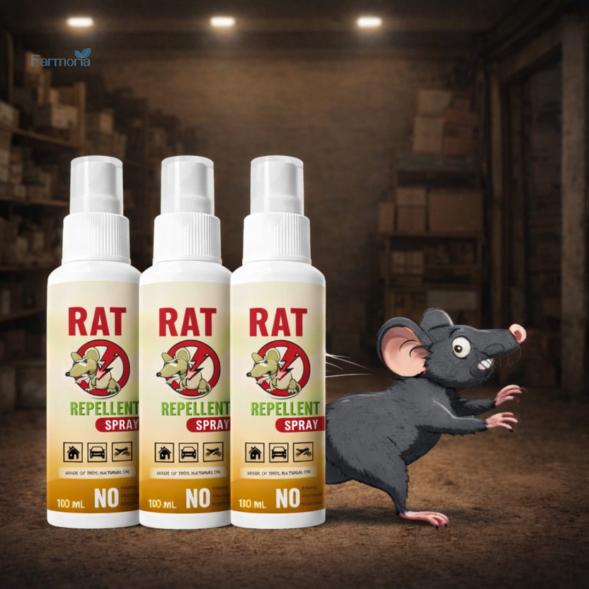 FARMORIA FARMORIA Rat Repellent Spray for Home, Kitchen, Car Herbal Pest Control(3 x 100 ml) - Flipkart Deal