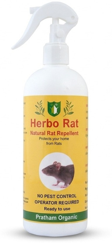 PRATHAM ORGANIC PEST CONTROL Herbo Rat Spray, Plant-Based Home Care Spray, Ready to Use(500 ml)