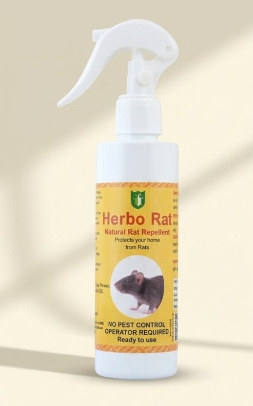 PRATHAM ORGANIC PEST CONTROL Herbo Rat Spray, Plant-Based Home Care Spray, Ready to Use(160 ml)