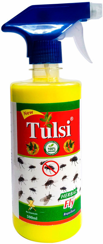 Tulsi Natural Fly Repellent Spray | Eco Friendly & Biodegradable(500 ml)
