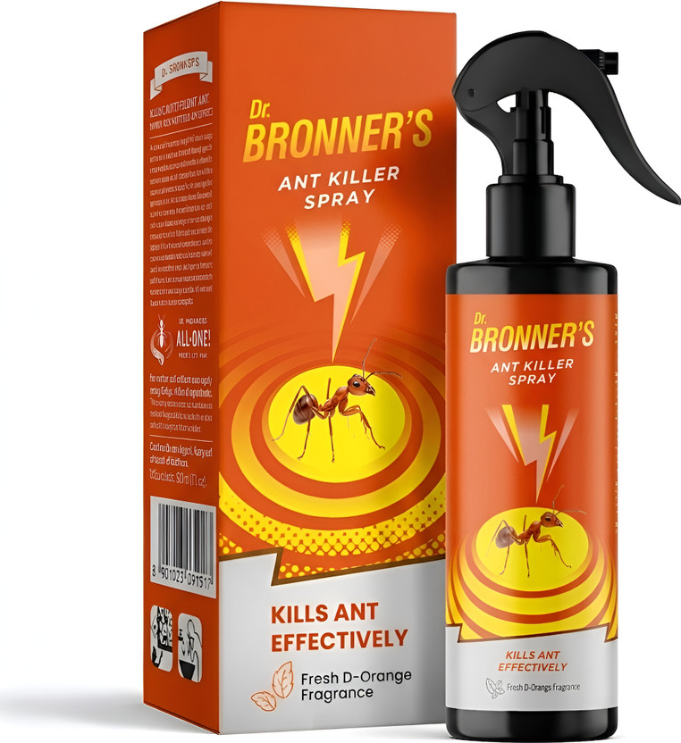 Dr.Bronner's Herbal Ant Repellent For Home | Anti Ant Spray For Home And Kitchen(250 ml)