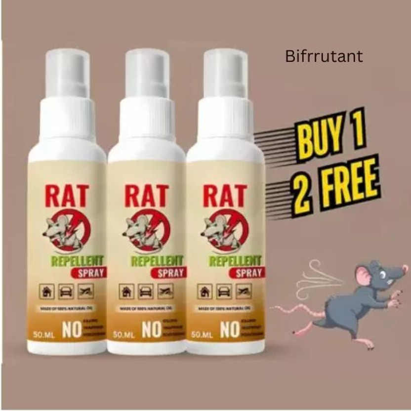 BIFRRUTANT Rat Repellent Spray Ultimate Rat Control(3 x 16.67 ml)