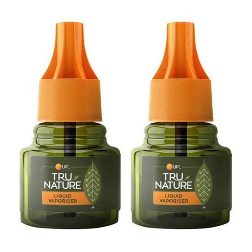 Tru Nature Herbal Mosquito Repellent Liquid Refill 45 ML – Pack Of 2 | Chemical Free(2 x 1 Units)