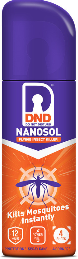 DND Nanosol Flying Insect Killer | Mosquito Repellent Aerosol Spray | Instant Kill Action | 12 hrs Protection(60)