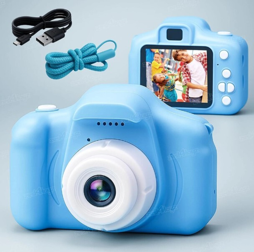 LIVORA Mini Digital Camera Mini Digital Camera With 2 inchr Display Screen Toys For Kids. Instant Camera(Blue)