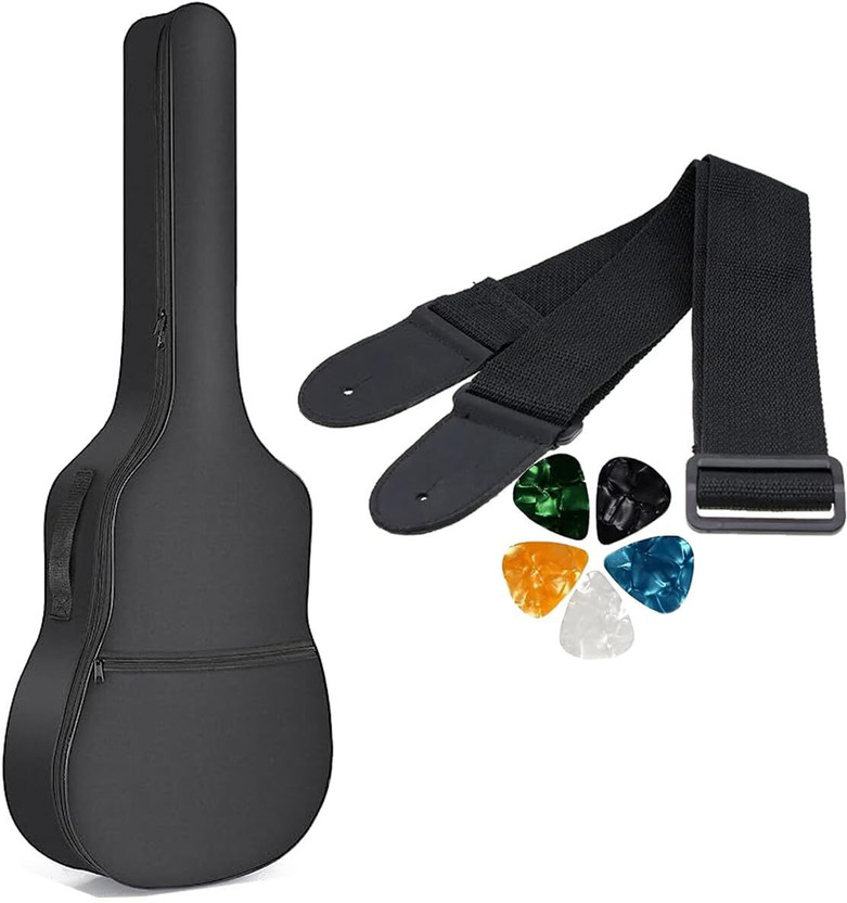 SPEHUB Acoustic Guitar Bag with Belt and Picks Guitar Bag