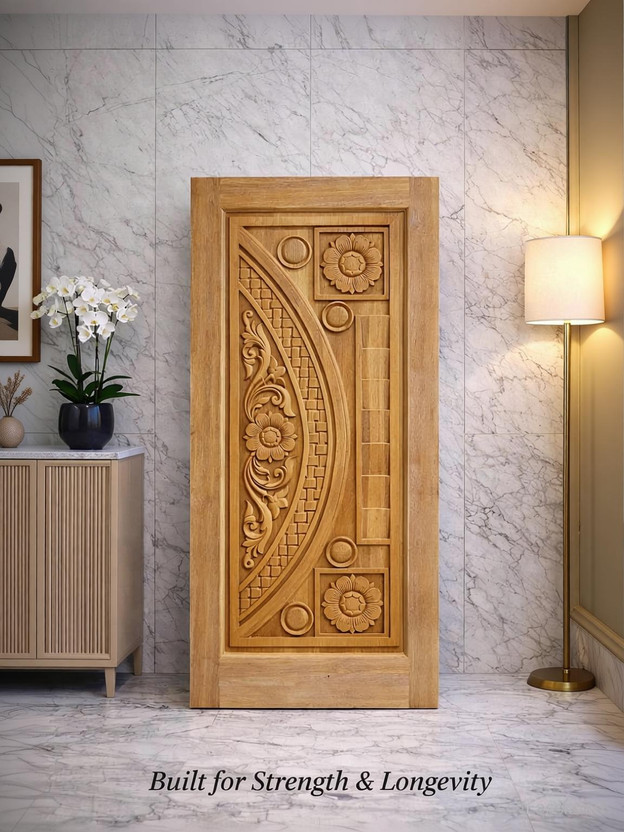 MAA MAA BASHUMATA Solid Sal+Akashmoni Wooden door / 75 x 32 x 1.50 Inch Interior Door(Timber, Wood) - Flipkart Deal