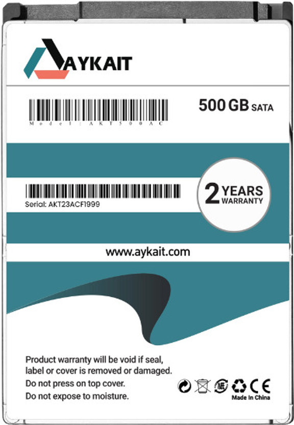 Aykait AKTL500AC 500 GB Laptop, Desktop Tial Green SATA Internal Hard Disk Drive (HDD) (500GB Internal Laptop Hard Drive 5400 RPM 128 Cache (AKTL500AC) 2 Years Warranty)(Interface: SATA, Form Factor: 2.5 Inch)