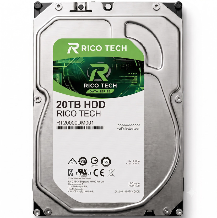 RICOTECH RICOTECH SATA 20 TB All in One PC's, Desktop, Network Attached Storage, Servers, Surveillance Systems Silver, Green SATA III Internal Hard Disk Drive (HDD) (RICOTECH200020TB)(Interface: SATA III, Form Factor: 3.5 inch) - Flipkart Deal
