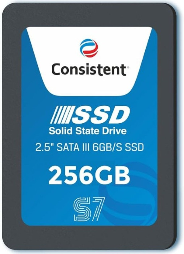 CONSISTENT CONSISTENT SSD SSD 256 GB All in One PC's, Desktop, Laptop Black SATA III Internal Solid State Drive (SSD) (CTSSD256S7)(Interface: SATA III, Form Factor: 2.5 Inch) - Flipkart Deal