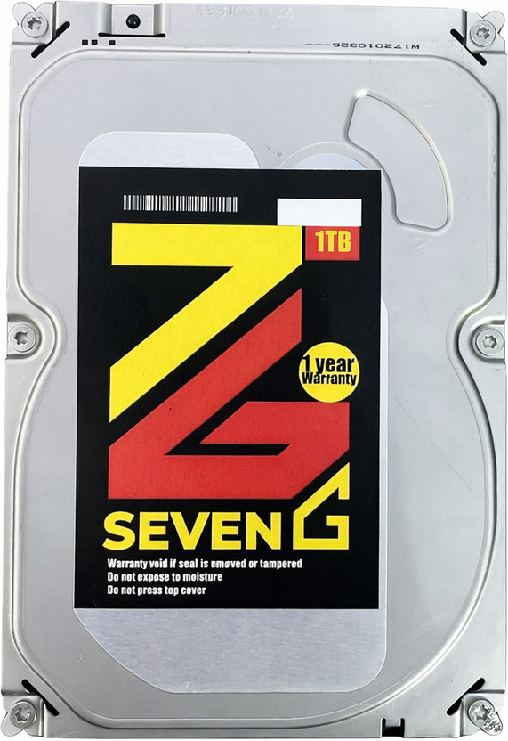 Seven G SATA 3.5 1 TB All in One PC's, Desktop, Network Attached Storage, Servers, Surveillance Systems Black SATA III Internal Hard Disk Drive (HDD) (7G1000HDD)(Interface: SATA III, Form Factor: 3.5 inch)