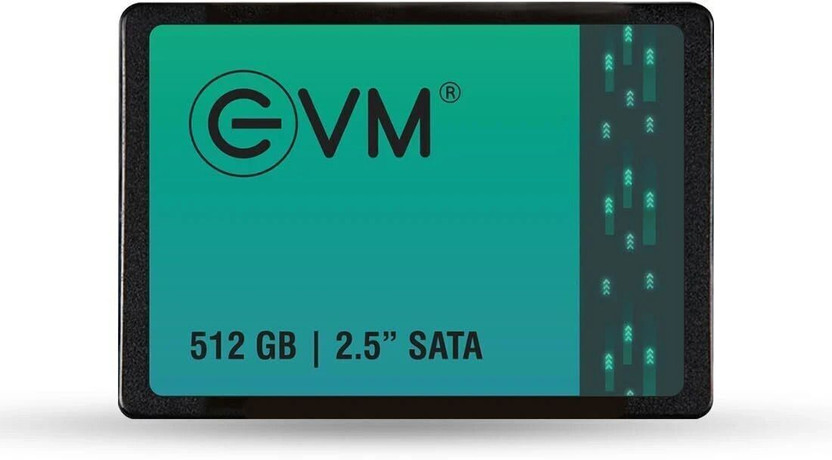EVM EVM25 512 GB All in One PC's, Desktop, Laptop Black SATA Internal Solid State Drive (SSD) (EVM25/512GB)(Interface: SATA, Form Factor: 2.5 Inch)