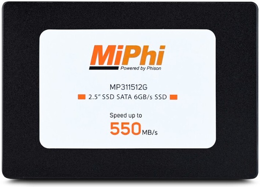MIPHI MP100 512 GB Desktop, Laptop Black SATA Internal Solid State Drive (SSD) (MP311512G)(Interface: SATA, Form Factor: 2.5 Inch)