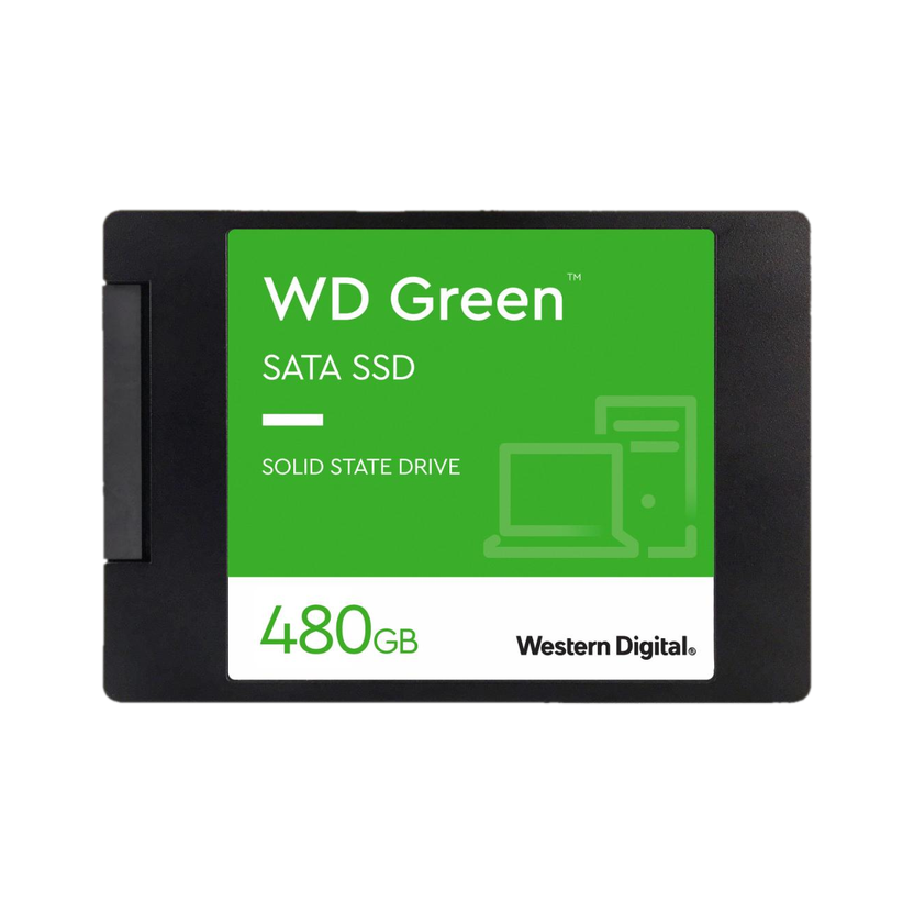 WESTERN DIGITAL WD Green SATA 480 GB Desktop, Laptop Green SATA Internal Solid State Drive (SSD) (WDS480G3G0A)(Interface: SATA, Form Factor: 2.5 Inch)