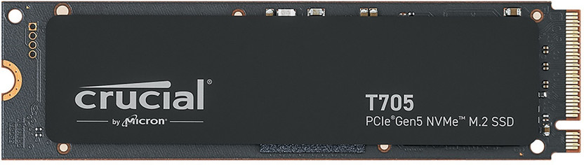 Crucial T705 1 TB Desktop, Laptop Black PCIe NVMe Internal Solid State Drive (SSD) (CT1000T705SSD3)(Interface: PCIe NVMe, Form Factor: M.2)