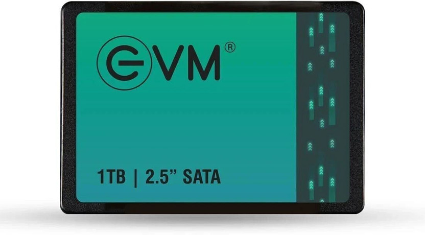EVM EVM25 1 TB All in One PC's, Desktop, Laptop Black SATA Internal Solid State Drive (SSD) (EVM25/1TB)(Interface: SATA, Form Factor: 2.5 Inch)