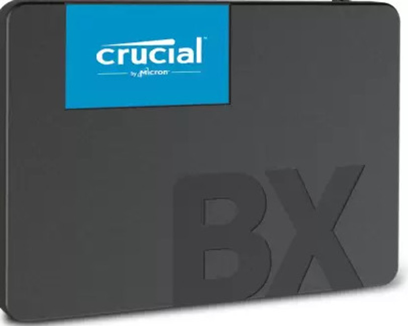 Crucial BX500 3D NAND 2.5-inch 500 GB Desktop, Laptop Black SATA Internal Solid State Drive (SSD) (BX500)(Interface: SATA, Form Factor: 2.5 Inch)