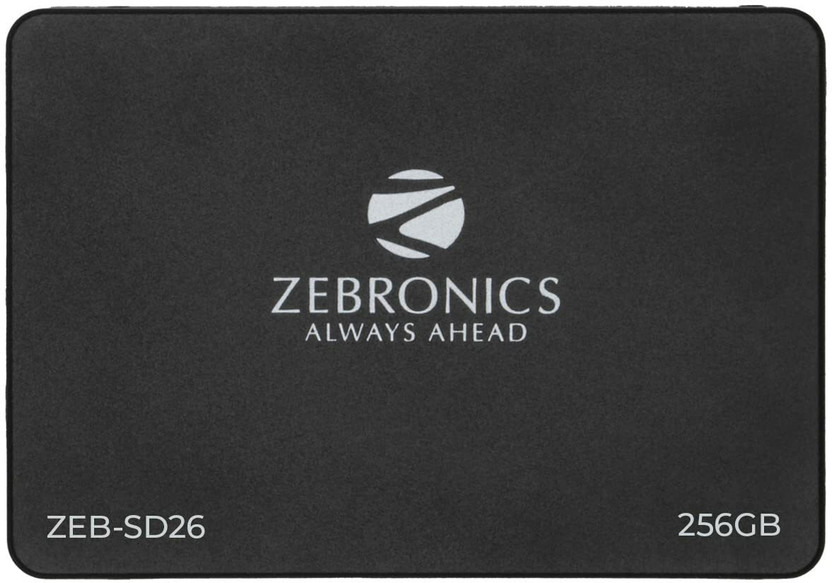 ZEB ZEBRONICS SSD 256 GB Laptop, Desktop, All in One PC's Black SATA Internal Solid State Drive (SSD) (ZEB_SD26)(Interface: SATA, Form Factor: 2.5 Inch)
