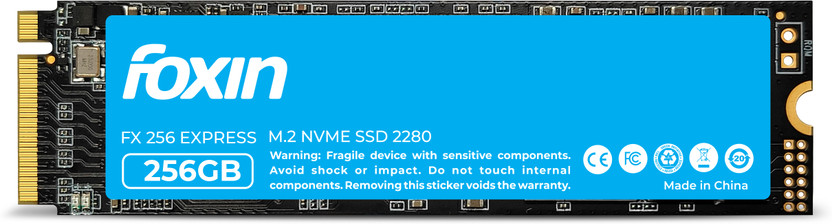 Foxin NVME 256 GB All in One PC's, Desktop, Laptop Black PCIe NVMe Internal Solid State Drive (SSD) (FX 256 NVME)(Interface: PCIe NVMe, Form Factor: M.2)