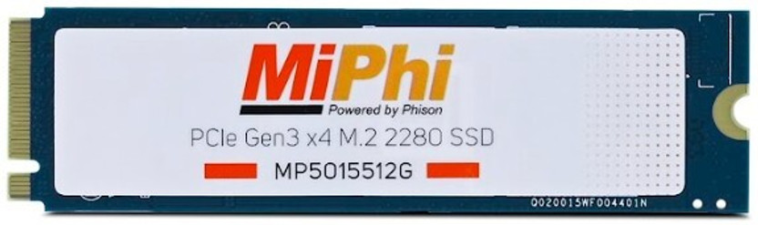MIPHI MP300G3 512 GB Desktop, Laptop Black PCIe NVMe Internal Solid State Drive (SSD) (MP5015512G)(Interface: PCIe NVMe, Form Factor: M.2)