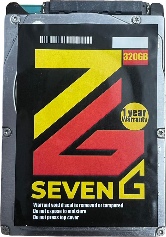 Seven G SATA 2.5 320 GB All in One PC's, Desktop, Laptop, Surveillance Systems Black SATA Internal Hard Disk Drive (HDD) (7G320HDD Black)(Interface: SATA, Form Factor: 2.5 Inch)