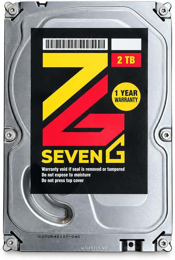 Seven G 3.5 2 TB All in One PC's, Desktop, Network Attached Storage, Servers, Surveillance Systems Black SATA III Internal Hard Disk Drive (HDD) (3.5 2000)(Interface: SATA III, Form Factor: 3.5 inch)