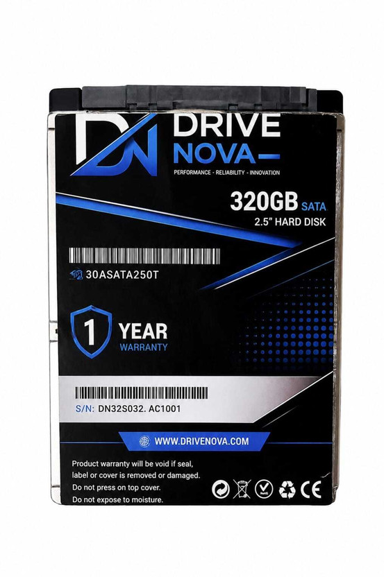 drivenova d320n 320 GB All in One PC's, Desktop, Laptop, Surveillance Systems Black, Green SATA Internal Hard Disk Drive (HDD) (320GB Internal Hard Disk)(Interface: SATA, Form Factor: 2.5 Inch)