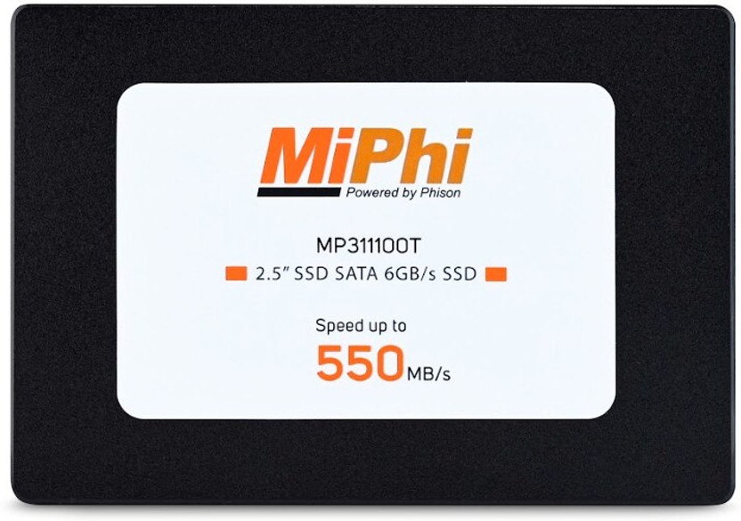 MIPHI MP100 1 TB Desktop, Laptop Black SATA Internal Solid State Drive (SSD) (MP311100T)(Interface: SATA, Form Factor: 2.5 Inch)