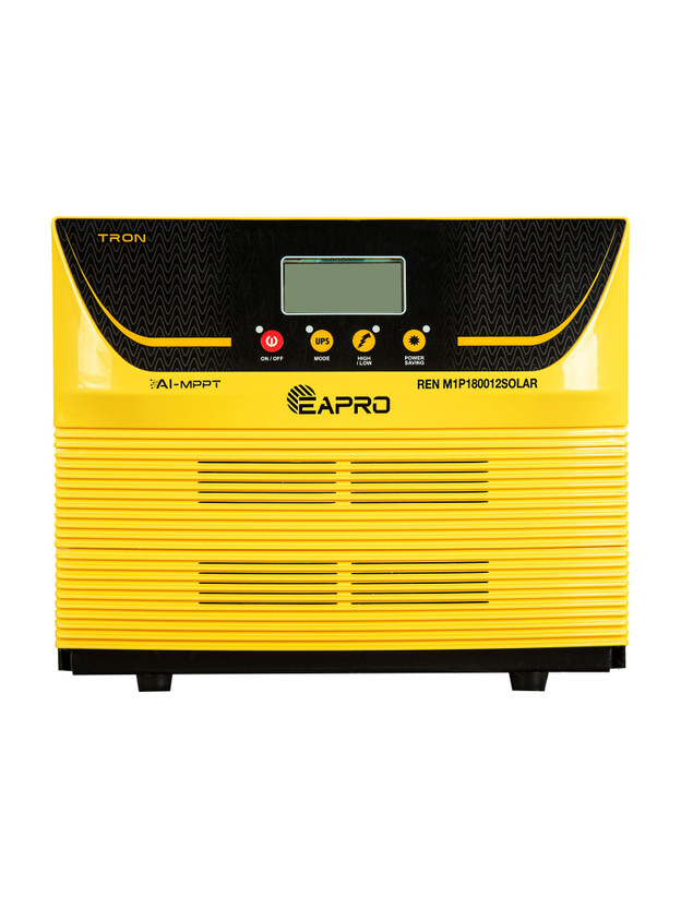eapro | TRON 1800 AI MPPT | 12V | LITHIUM BATTERY SUPPORT REN M1P180012SOLAR with 36 Months Warranty Solar Compatible Pure Sine Wave Inverter(1500 VA)