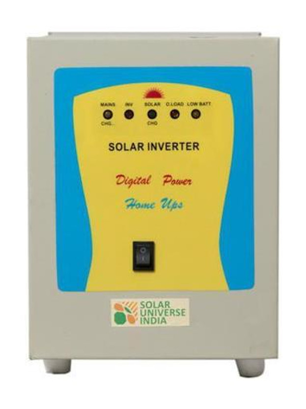 SOLAR UNIVERSE INDIA Battery Less Solar Inverter for running AC 220V loads from Solar Panels directly SUI-Raj SPV DC to AC Converter - 200W/12V + 7W DC Tube with 6 Months Warranty Solar Compatible Pure Sine Wave Inverter(500 VA)