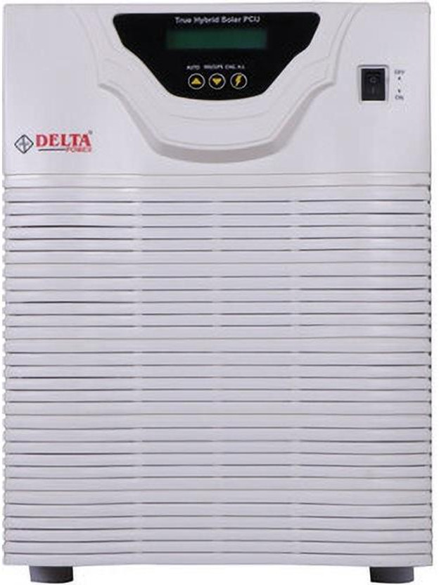 DELTA POWER SUPPORTS HEAVY LOAD OF 1.5HP SUBMERSIBLE PUMP 24V 3.5KVA HIGH CAPACITY SOLAR FULLY AUTOMATIC PCU(SOLAR + NON SOLAR) with 24 Months Warranty Solar Compatible Pure Sine Wave Inverter(3000 VA)