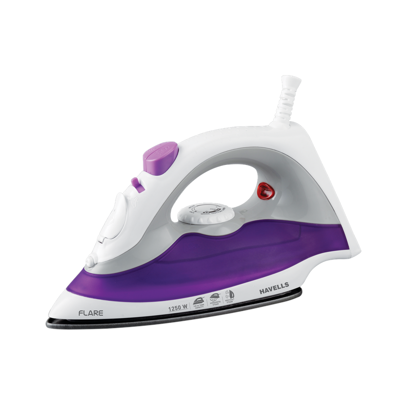 HAVELLS by Havells India Limited GHGSIBDU125 Flare 1250 W Steam Iron(Purple, White)
