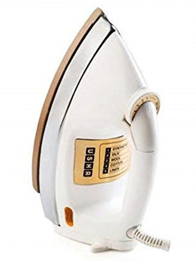 USHA USHA heavy weight iron heavy 1000 W Dry Iron(White) - Flipkart Deal