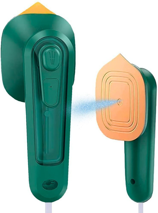 Umiya Impex Portable Handheld Micro Steam iron, Wrinkles Removing Iron - 15 Years Warranty 15 W Dry Iron(Green)