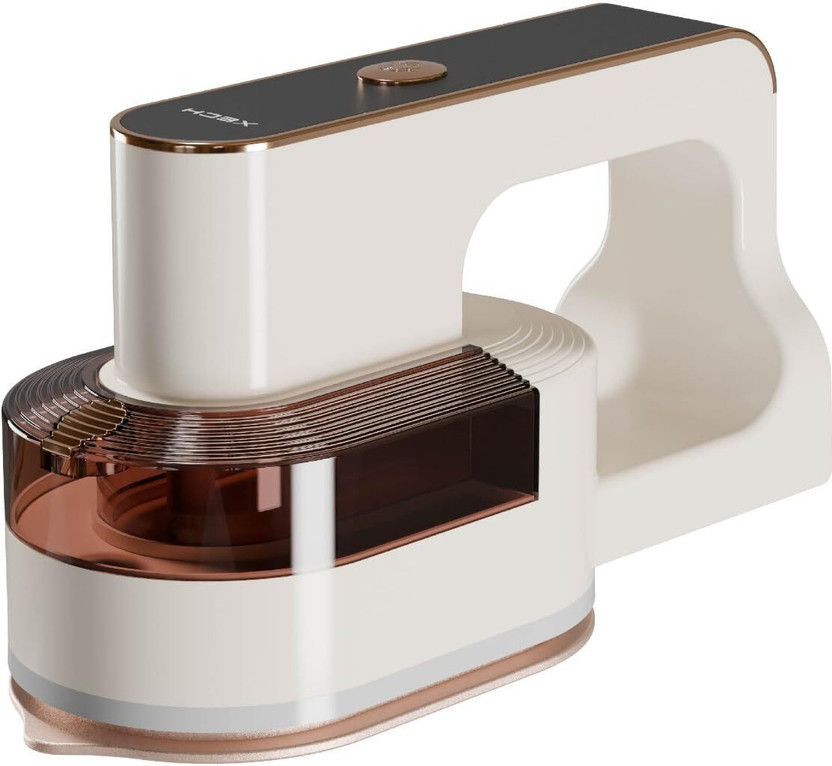 xech by XECH Portable Travel Steam Iron 1200W Mini Iron Handheld Dry & Steam X-413 1200 W Garment Steamer(Cream)