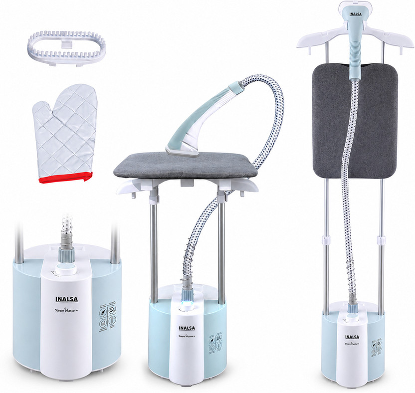 Inalsa by INALSA STEAM MASTER PLUS 2000 W Garment Steamer(White and Sky Blue)