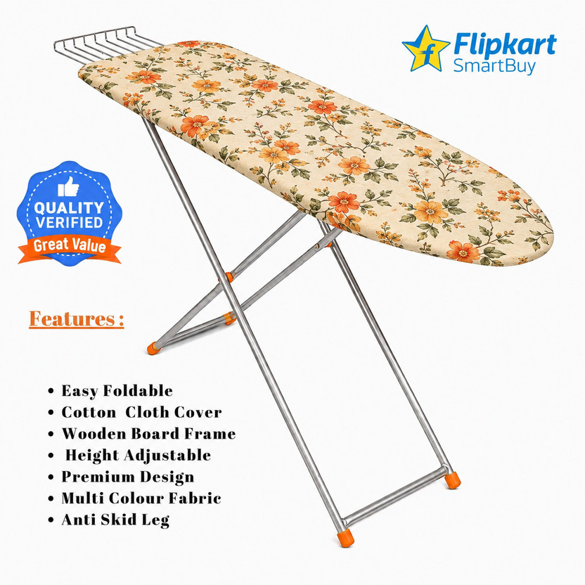 Flipkart SmartBuy Multicolour Iron Table 15*48 Ironing Board