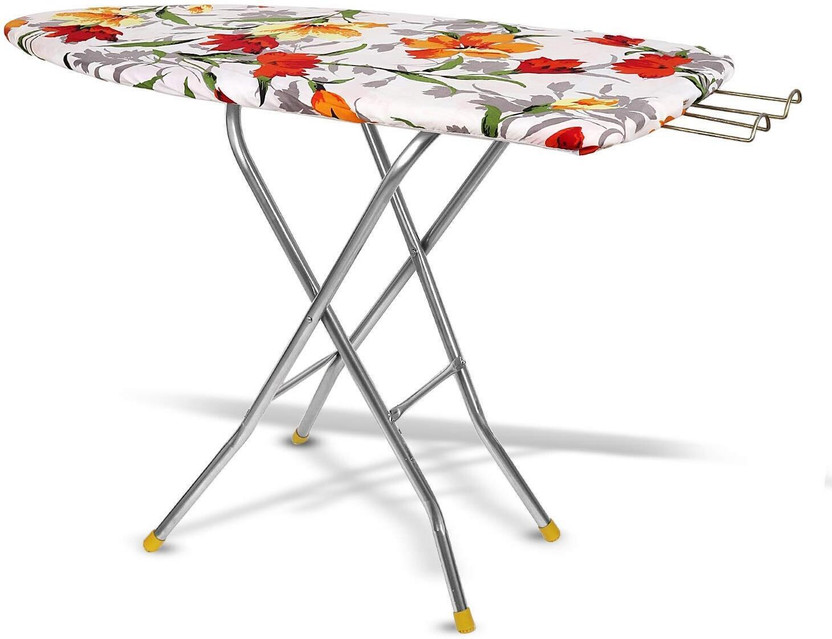 SWINGISH Wooden Self Folding Table with Iron Holder (Color May Vary, Multi-Color) Ironing Board