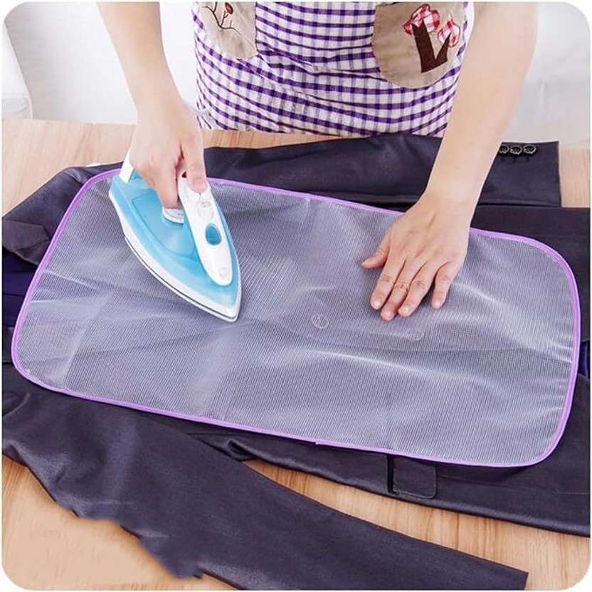 SBValueMart Protective Heat Resistant Polyester Ironing Mesh Cloth Guard Mat Multicolour Ironing Mat(Polyester)