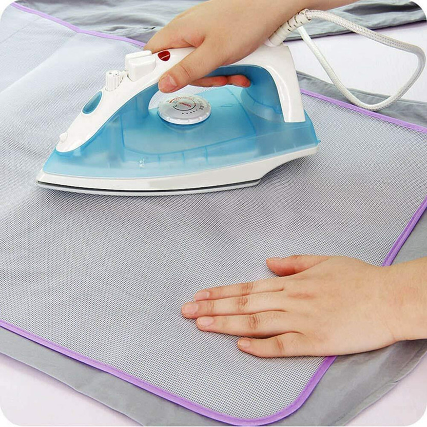 DARKFISH Heat Resistant Ironing Mat – Protective Press Cloth for Garments Ironing Mat(Microfiber)